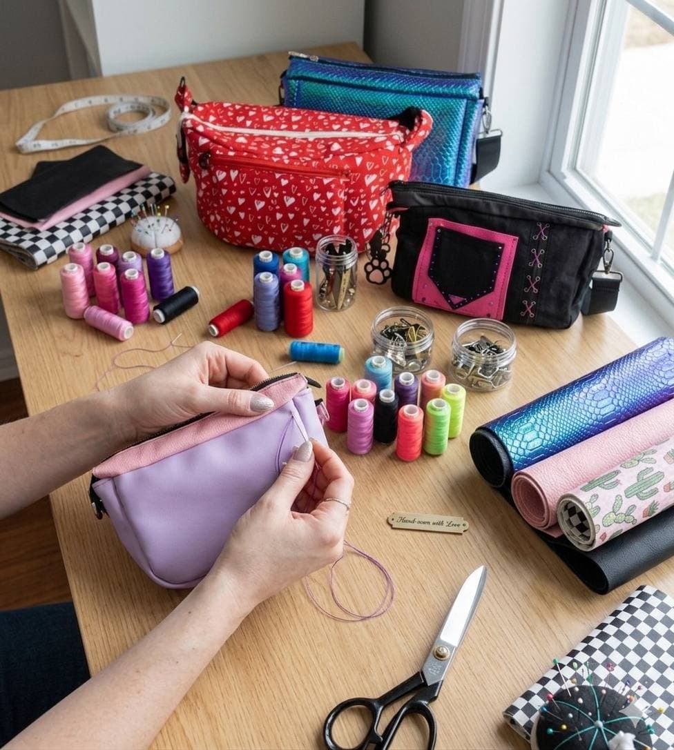 The handcrafting process — from materials to finished ODDANA bag